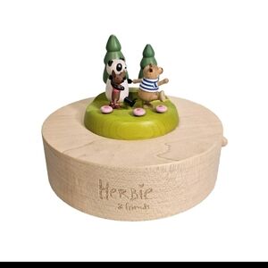 Wonderful Life Herbie & Friends Wooden Baby Lullaby Musical Box